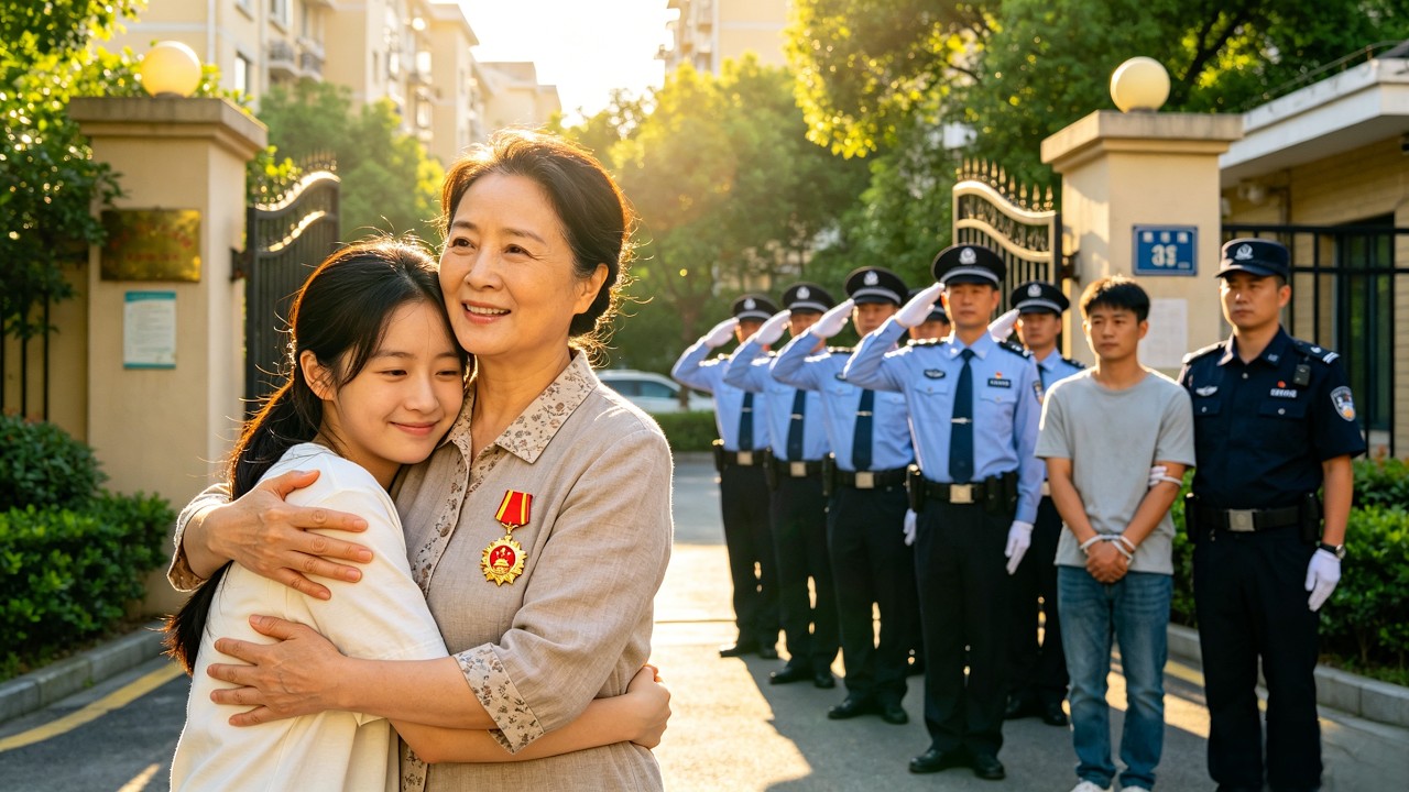 孤儿寡母遭保安刁难，霸气警官挺身护弱