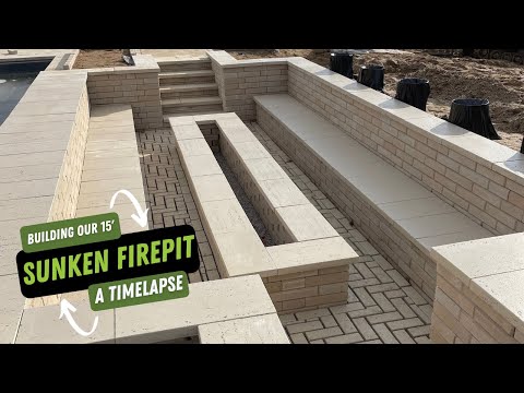 Building our FIRST Sunken Firepit!! 🔥🔥