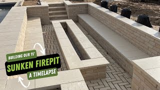 Building our FIRST Sunken Firepit!! 🔥🔥
