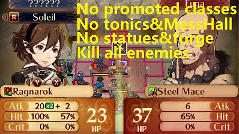 Lunatic Conquest C20 No promoted Classes&skills,Tonics,MessHall,statues #fireemblem #fireemblemfates