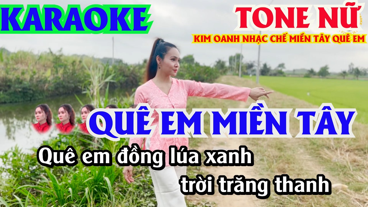 Karaoke Quê Em Miền Tây || Tone Nữ . Nhạc Chế Dân Miền Tây  Nhậu Là Phải Say |Duyên Hồng.