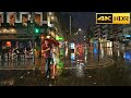 Heavy rain at night in Central London-June 2021🌧London Walk🌧ASMR Night rain [4K HDR]