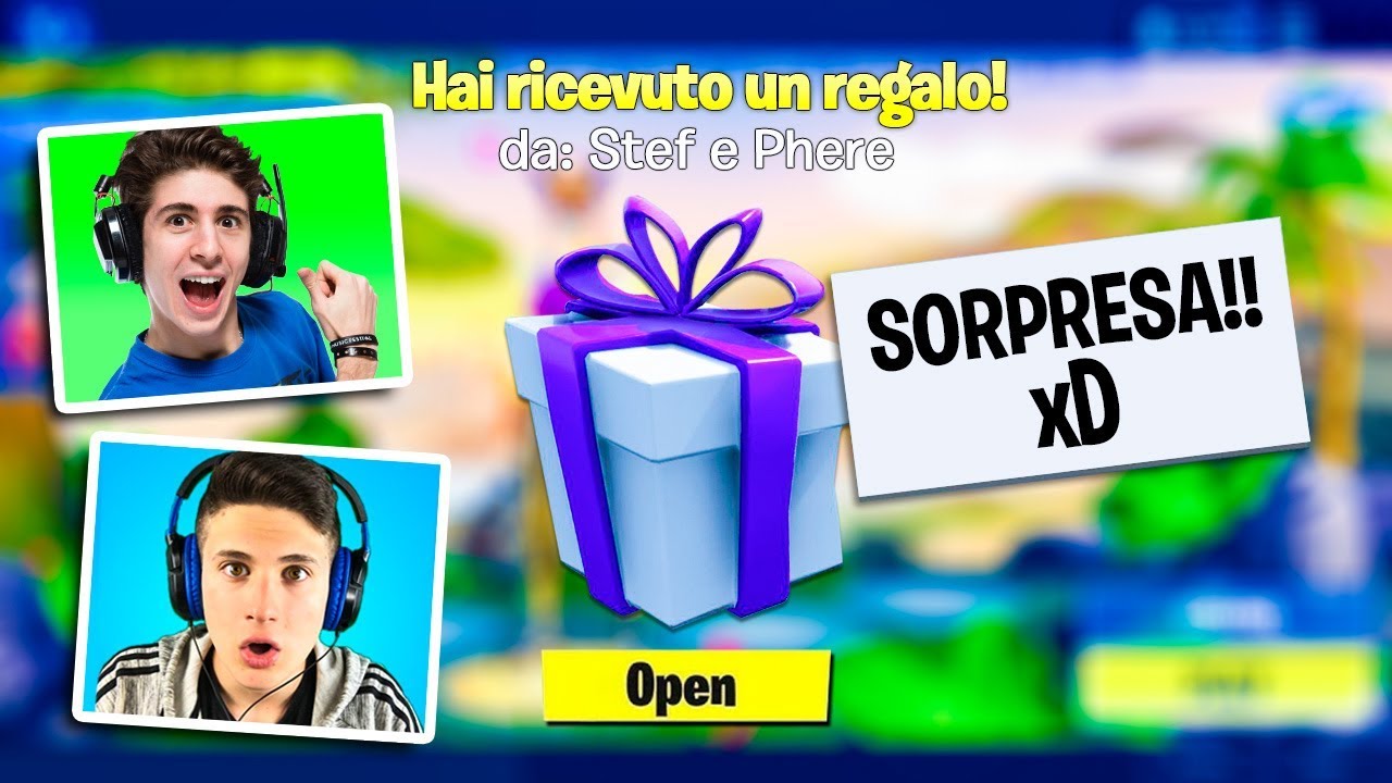 REGALIAMO SKIN DI FORTNITE AGLI YOUTUBERS!! giochi uniti