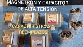 Magnetron y capacitor de alta tension caracteristicas principales y reemplazos posibles #1