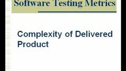 Software Testing Metrics