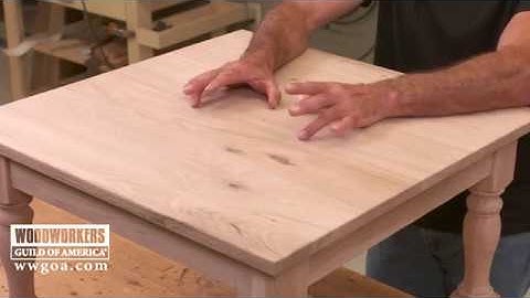 Allowing for Wood Expansion on Solid Wood Tops