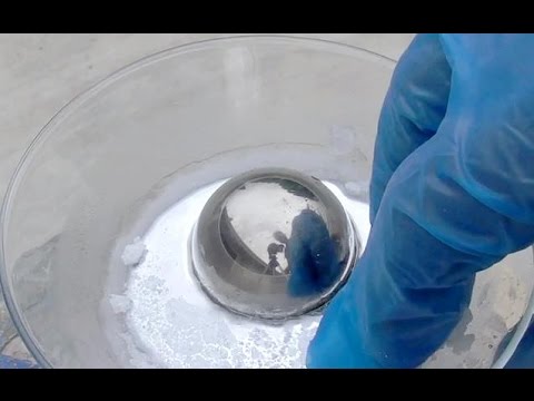 Freezing the Liquid Metal MERCURY - SOLID