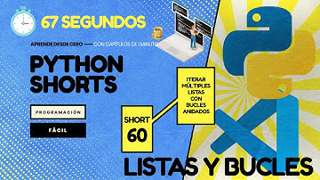 Iterar varias LISTAS a la vez con BUCLES ANIDADOS - Python en 1 minuto CP 60