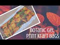Botanic Gel Print Kraft Bags