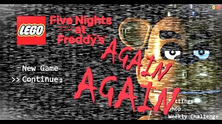 Lego Five Nights at Freddy's Attempting the full game again Part 2 Live