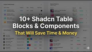10+ Shadcn Tables Blocks & Components for Building Better UI