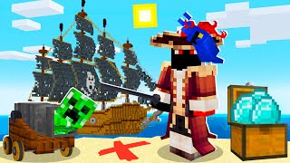 Virei um CAPITÃO PIRATA no MINECRAFT em BUSCA DO TESOURO screenshot 4