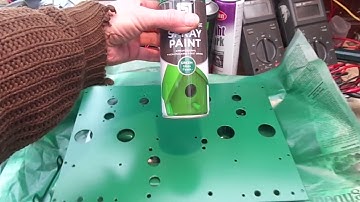 Class AB2 Valve Amplifier 6146 PP - Part Four - Chassis Painting.