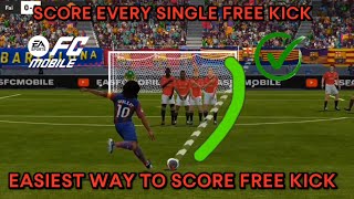 HOW TO SCORE EVERY SINGLE FREE KICK IN FC MOBILE 🔥🔥| EASIEST TRICK TO SCORE FREE KICKS#foryou #viral screenshot 5