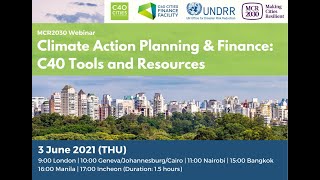 MCR2030-UNDRR-C40 Webinar (2021.06)