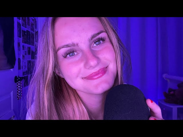 ASMR Mic + Face Scratching with scattered Mouth Sounds