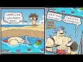 New Nerd and Jock Comic Dub Funny, Beach Time E 259