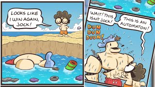 New Nerd and Jock Comic Dub Funny, Beach Time E 259