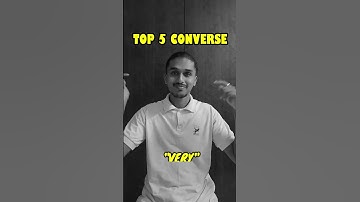 TOP 5 CONVERSE "Very Different"