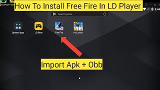 How To Install Free Fire in LD Player (Import Apk+Obb) Very Easy Toturial | SHER FF| screenshot 4