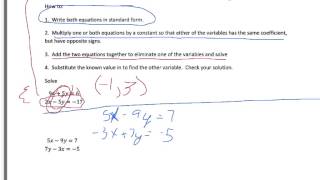 Math 88/89 8.3 Elimination pt. 1