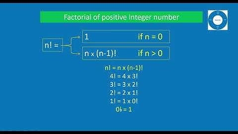 Factorial of positive Integer number