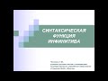 Русский язык: Синтаксическая функция инфинитива