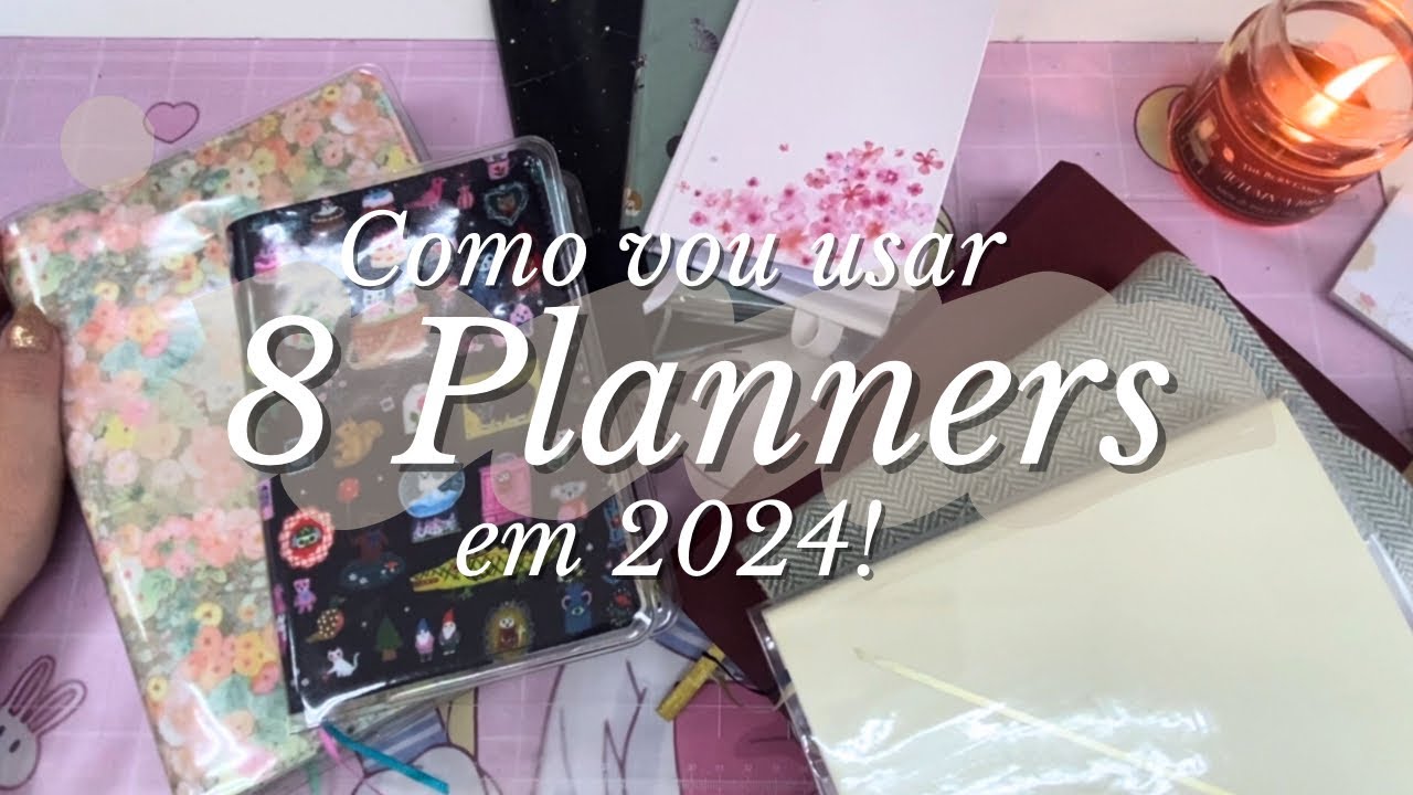 Meus Planners de 2024 🎀📓 / Como vou usar todos esse ano / Hobonichi e