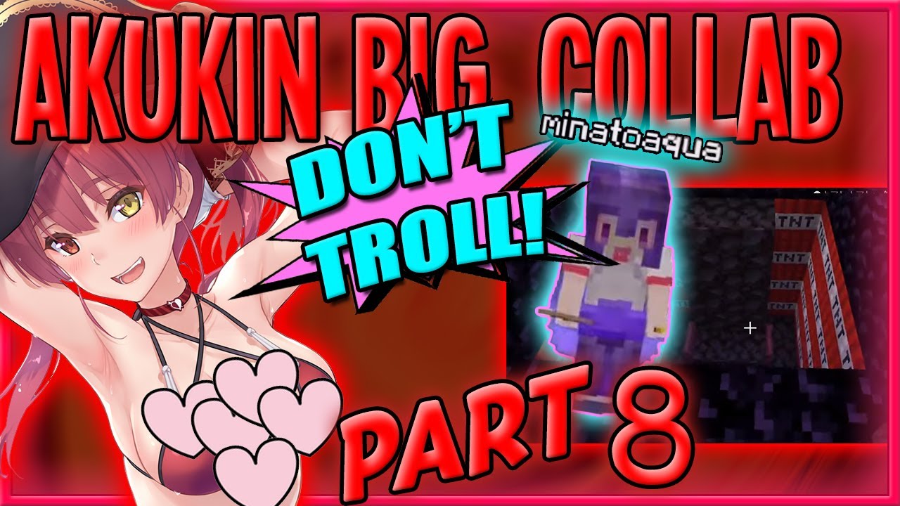 【ENG Sub】Marine GOES INSANE with TNT - AKUKIN Massive Collab in Minecraft PART 8【Hololive】