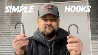 Forging simple hooks any beginner can make!