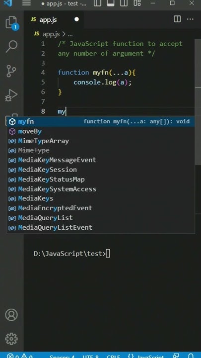 JavaScript function to accept any number of argument.mp4 - YouTube