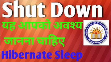 Shut Down Sleep Hibernate Switch Restart Logoff