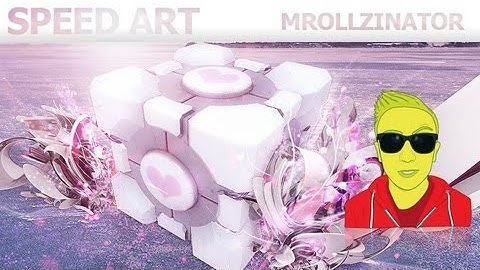 Companion Cube - Speed Art HD