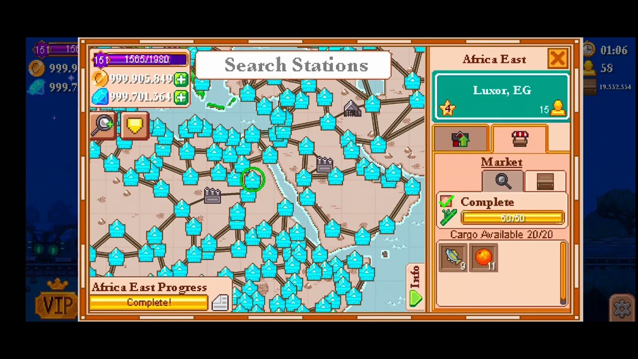 Tiny Rails Level 151 All Stations Stocked With Cargo