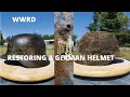 GERMAN HELMET CLEANING EASTERN FRONT DD