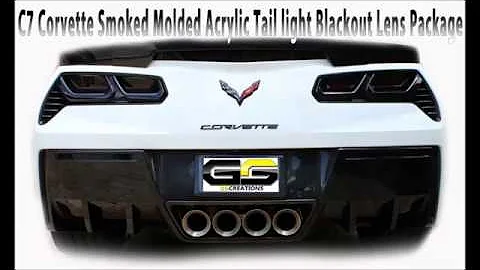 C7 Corvette TailLight Smoked Blackout Kit