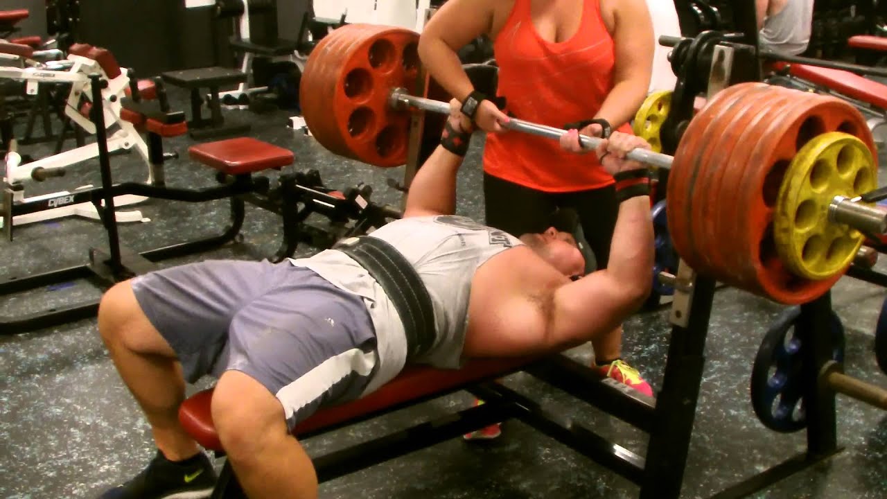 Bruce Redenbaugh - 545 lb Raw Bench @ 295 lbs - YouTube
