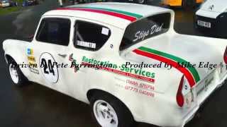 Historic Retro Ford Anglia sprint race rally car speed review with mikeedge7