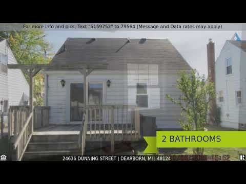 24636 DUNNING Street, Dearborn, MI home video tour