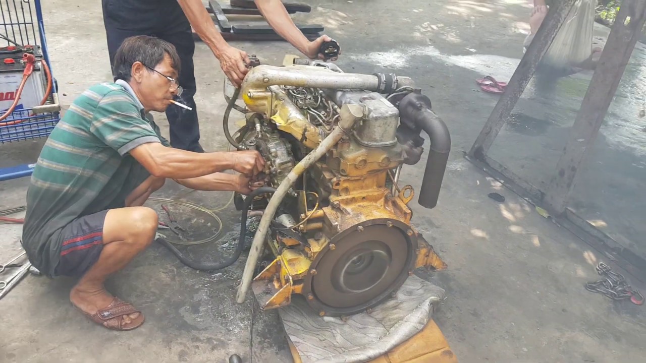 (Đã Bán)Động cơ xe đào SUMITOMO S265 | Nghĩa Địa Nhật Nguyên zin | Mitsubishi 4D31 | 0918.66.77.10