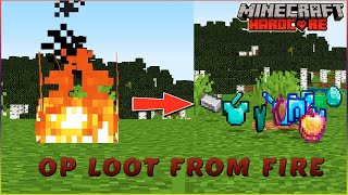 Minecraft, But I Used Fire To Get OP Items | The Candy Boy screenshot 3