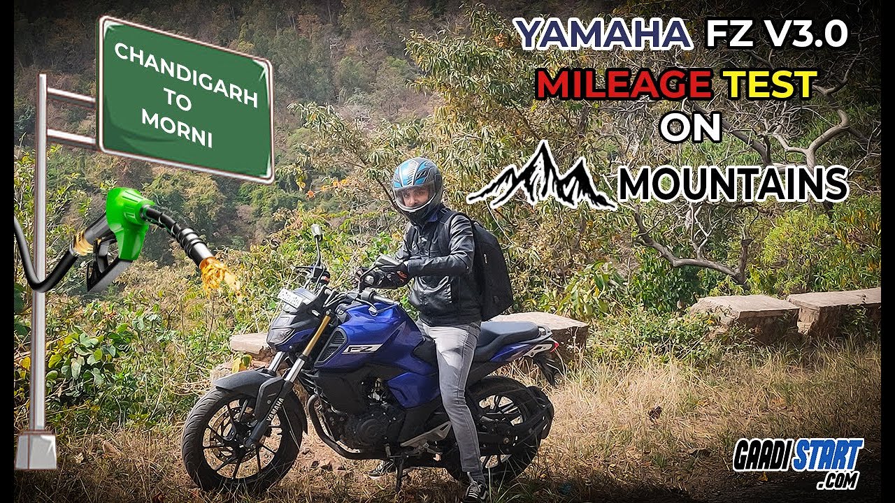 Yamaha FZ V3.0 Mileage Test on Mountains😍- CHANDIGARH TO MORNI