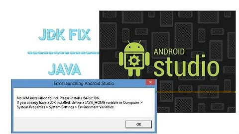 Java(JDK) fix : Android Studio Error | No JVM installation found | Set Environment Variables