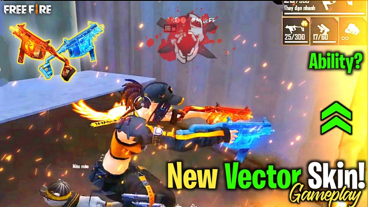 New Legendary Vector - Aquablaze Wrath Skin 🤩🔥| Gameplay | Headshot Machine☠️