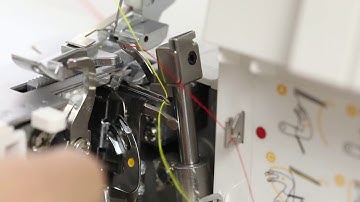 Singer Overlock S14-78 Threading Guide: 3 Thread Flat Lock Narrow