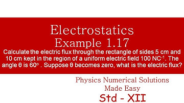 STANDARD XII- ELECTROSTATICS- EXAMPLE 1.17