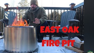 East Oak 21 Smokeless Portable Fire Pit.