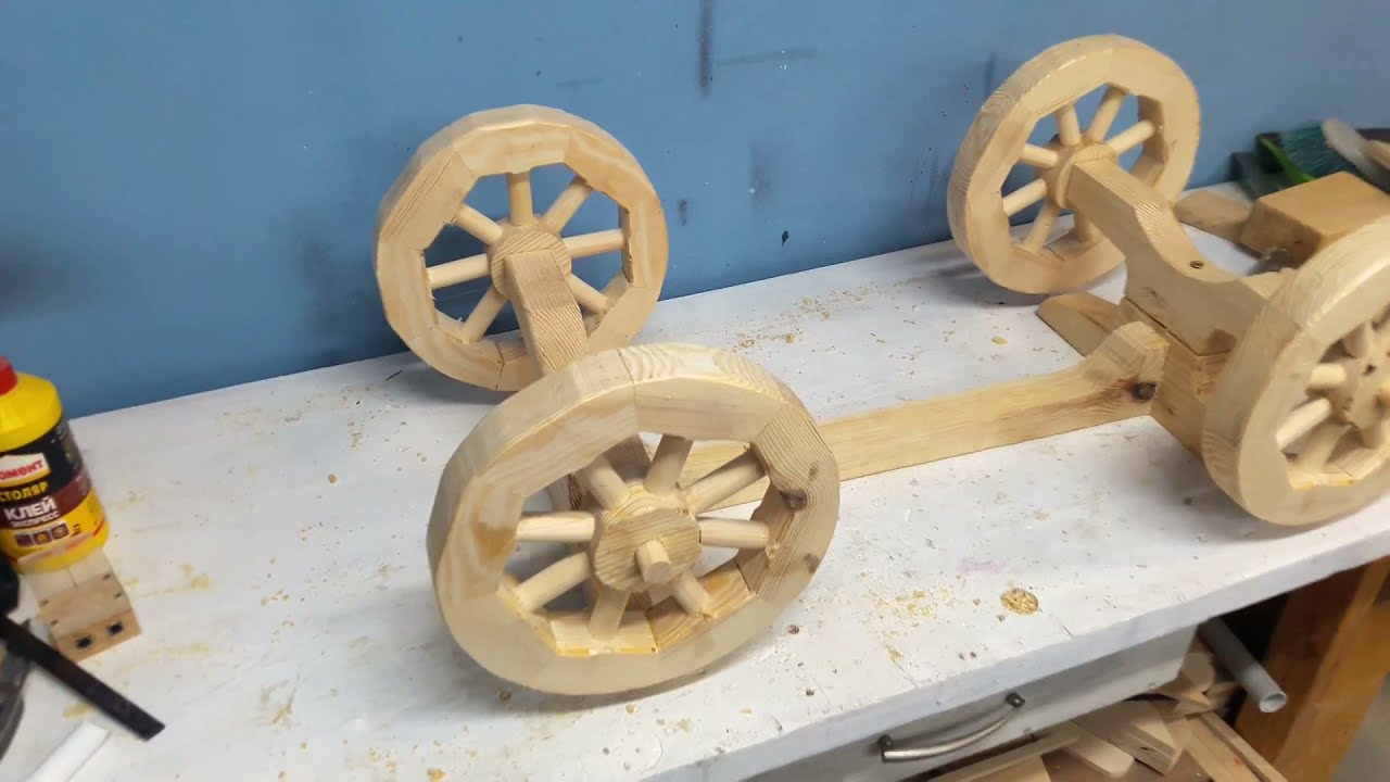 Деревообработка / Изготовление садовых тележек / Плотницкие работы в саду