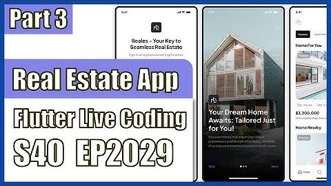 [Flutter] Flutter Live Coding EP2029 (Real Estate App UI Part 3)
