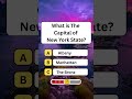 What is the Capital of New York State? #shorts #usa #quiz